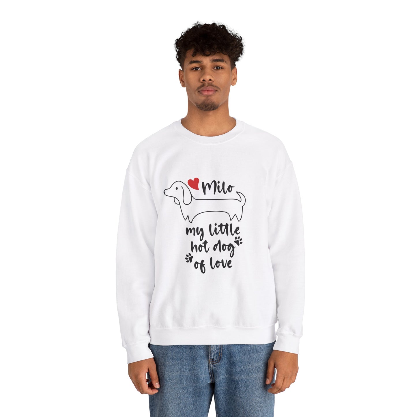 Sudadera personalizada con nombre de perro salchicha - Sudadera unisex