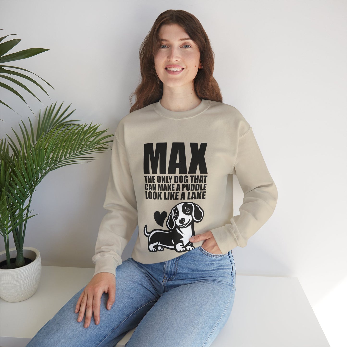 Sudadera personalizada con nombre de perro salchicha - Sudadera unisex