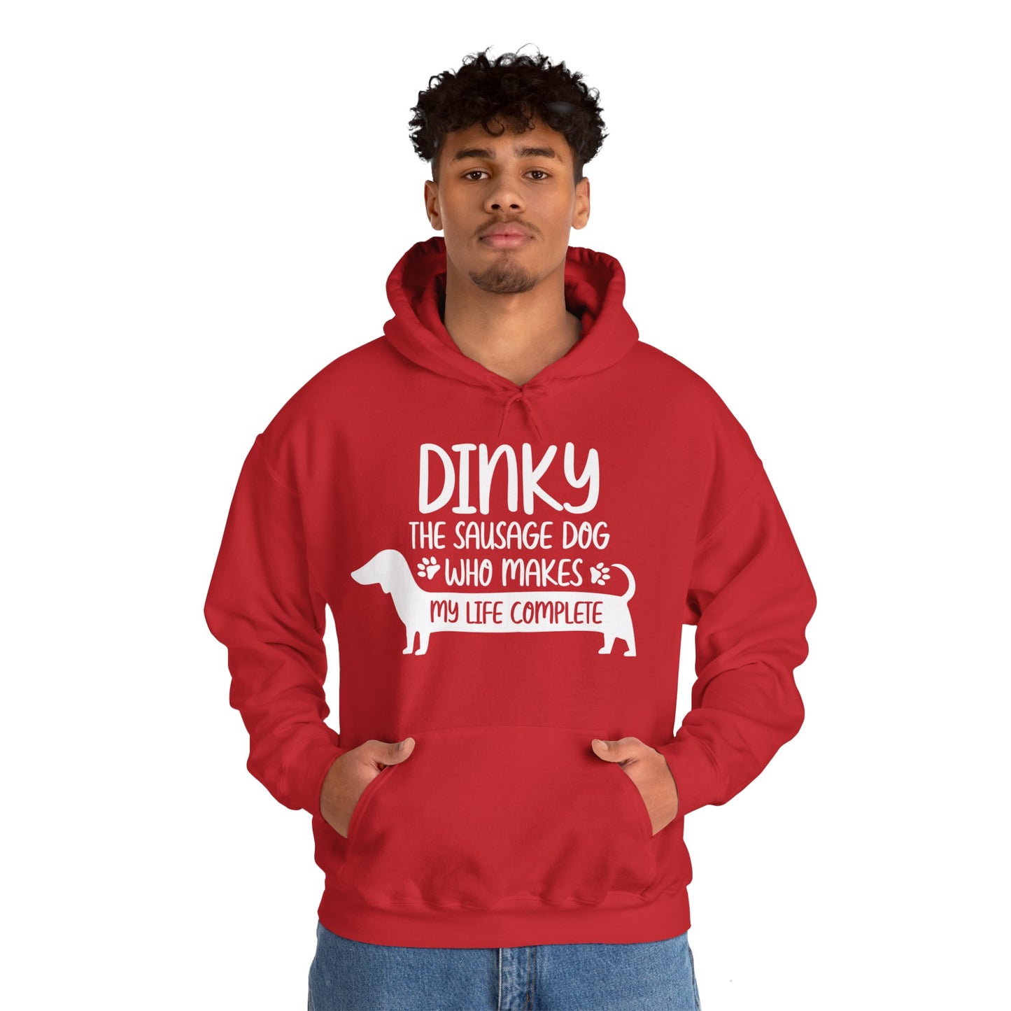 Sudadera con capucha personalizada con nombre de perro salchicha - Sudadera con capucha unisex