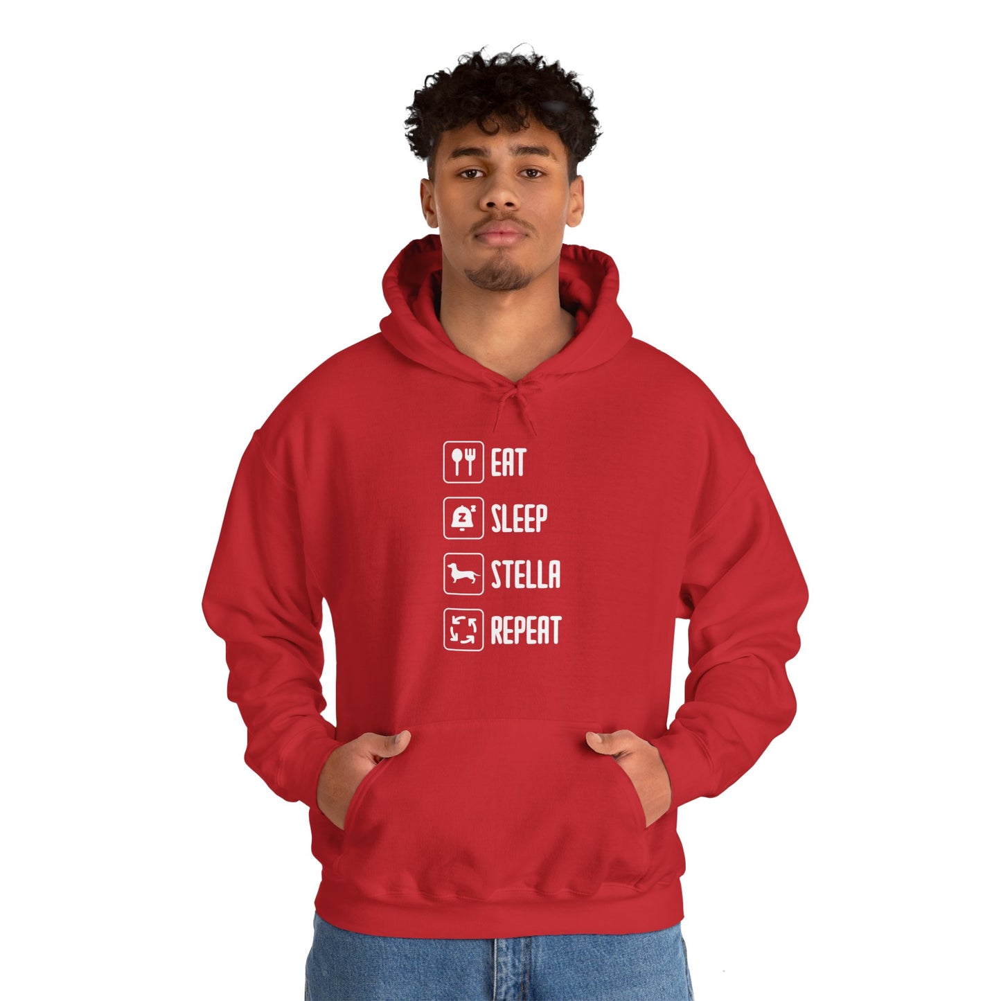 Sudadera con capucha personalizada con nombre de perro salchicha - Sudadera con capucha unisex