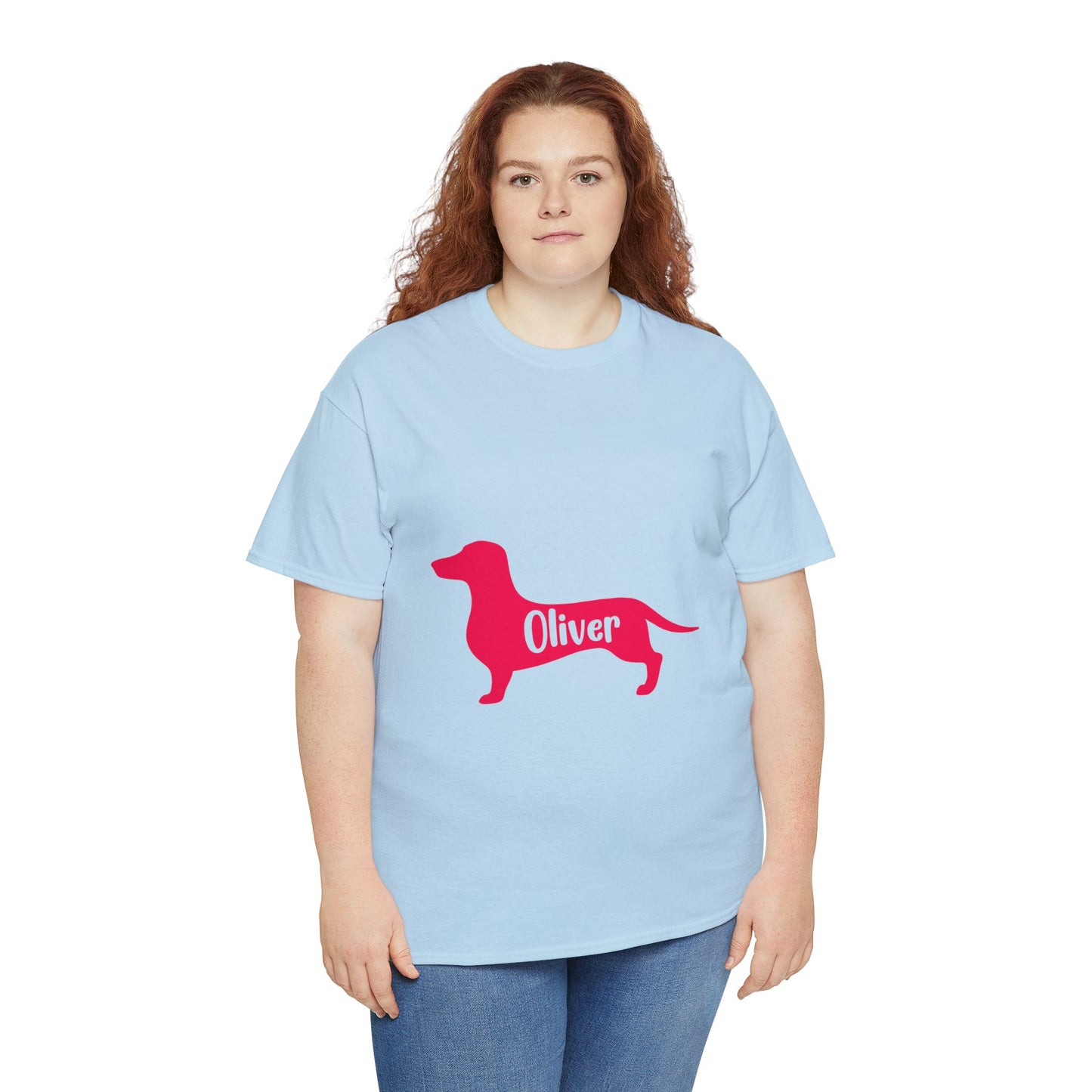 Camiseta personalizada con Nombre de Perro Salchicha - Camiseta para Nombre de Perro Salchicha
