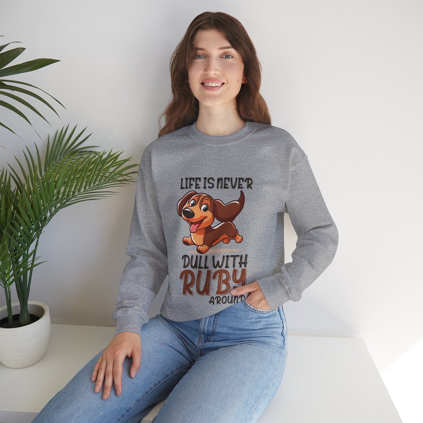 Sudadera personalizada con nombre de perro salchicha - Sudadera unisex