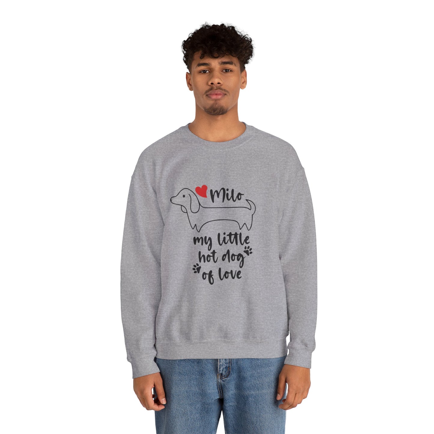 Sudadera personalizada con nombre de perro salchicha - Sudadera unisex