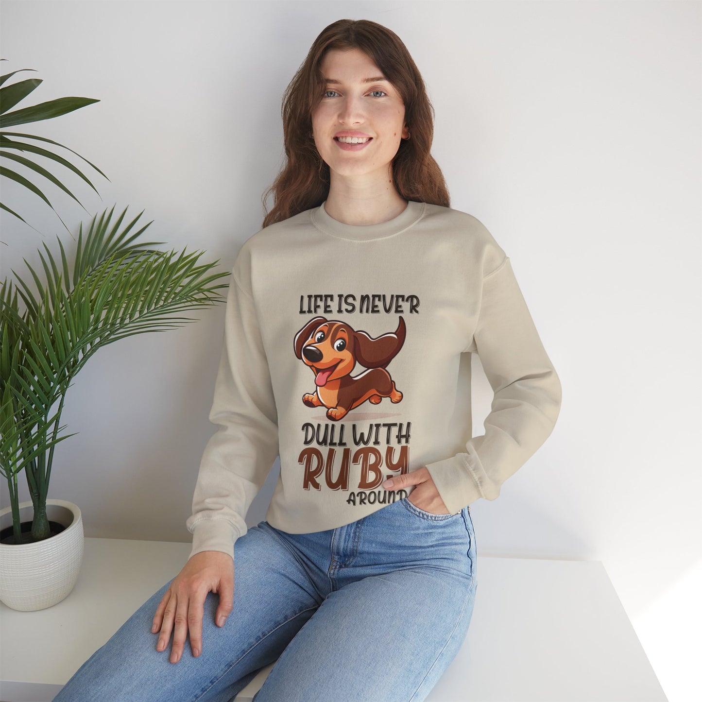 Sudadera personalizada con nombre de perro salchicha - Sudadera unisex