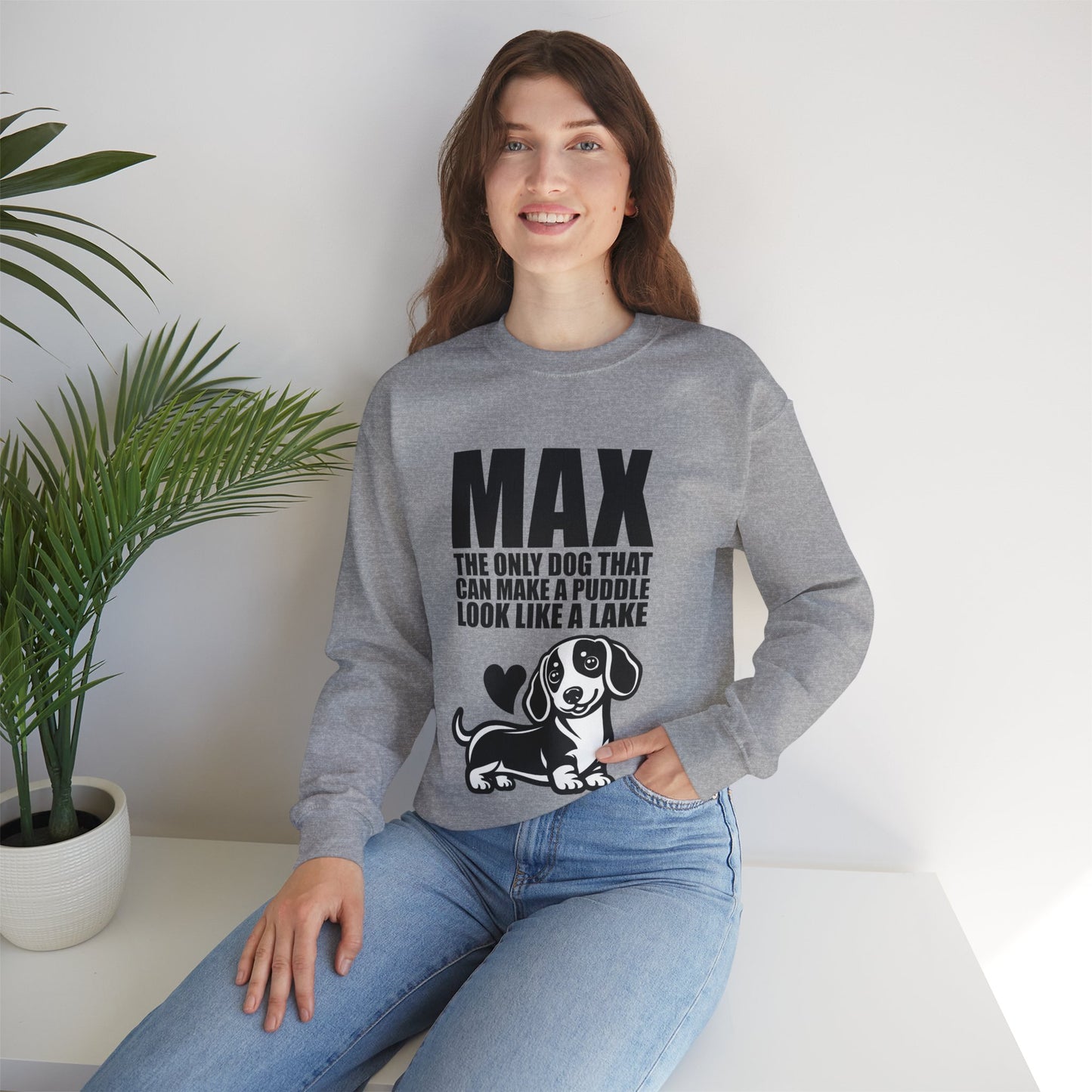 Sudadera personalizada con nombre de perro salchicha - Sudadera unisex