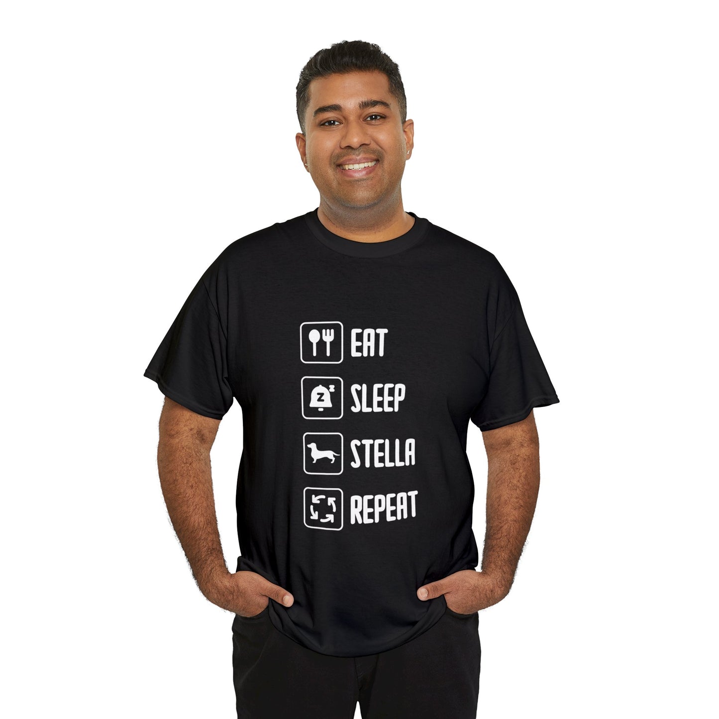 Camiseta personalizada con nombre de perro salchicha