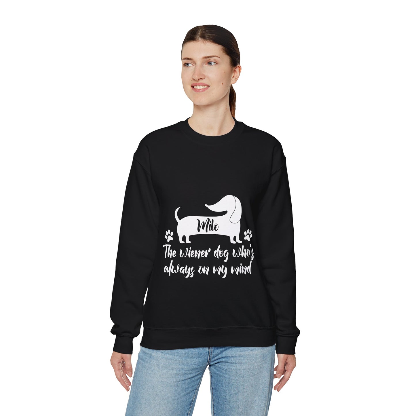 Sudadera personalizada con nombre de perro salchicha - Sudadera unisex