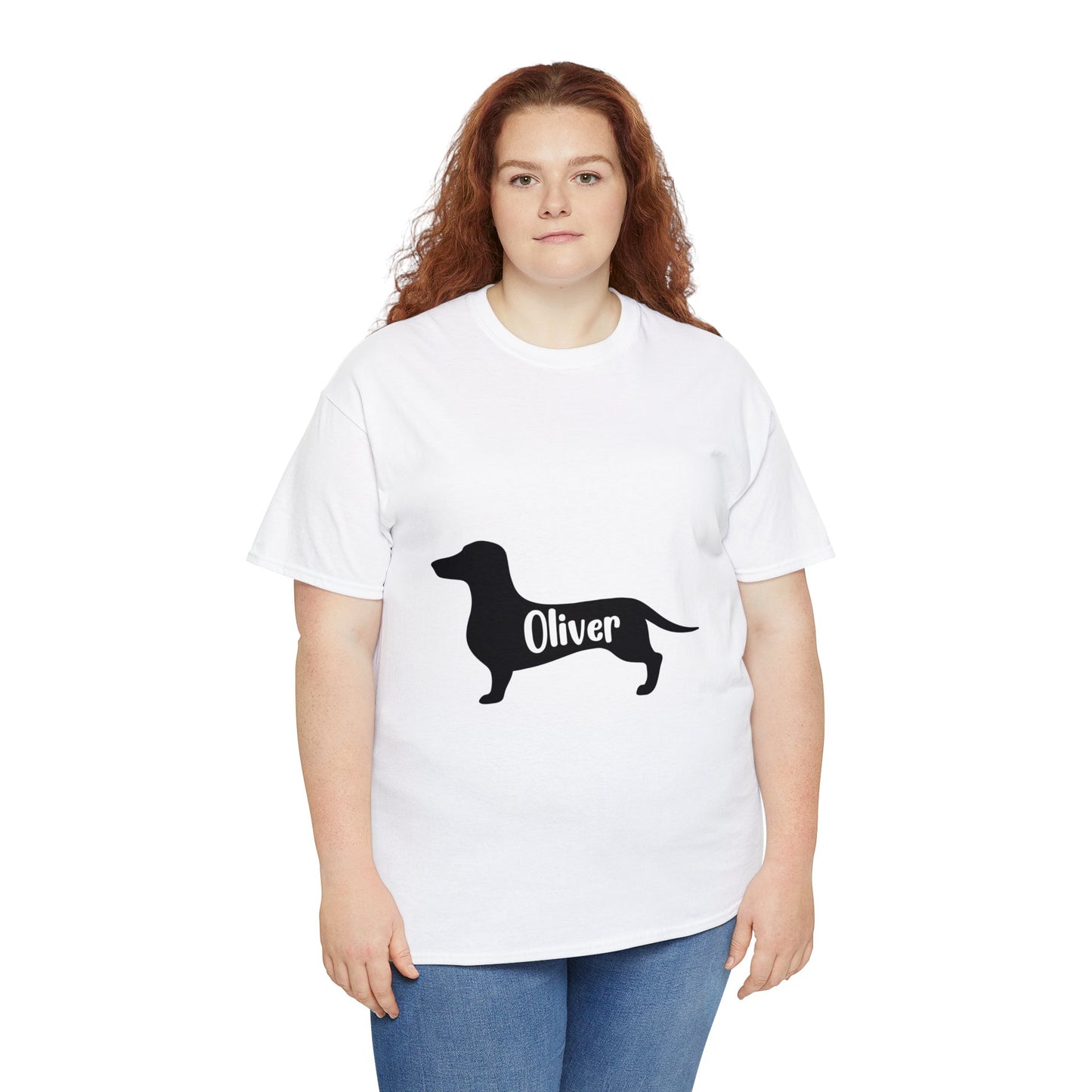 Camiseta personalizada con Nombre de Perro Salchicha - Camiseta para Nombre de Perro Salchicha