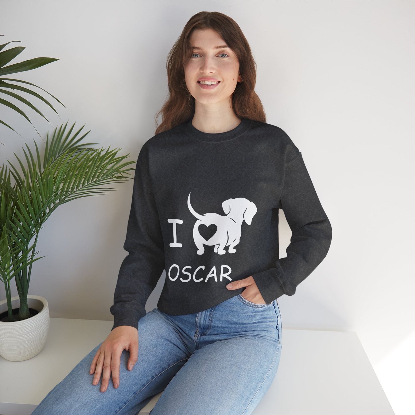 Sudadera personalizada con nombre de perro salchicha - Sudadera unisex