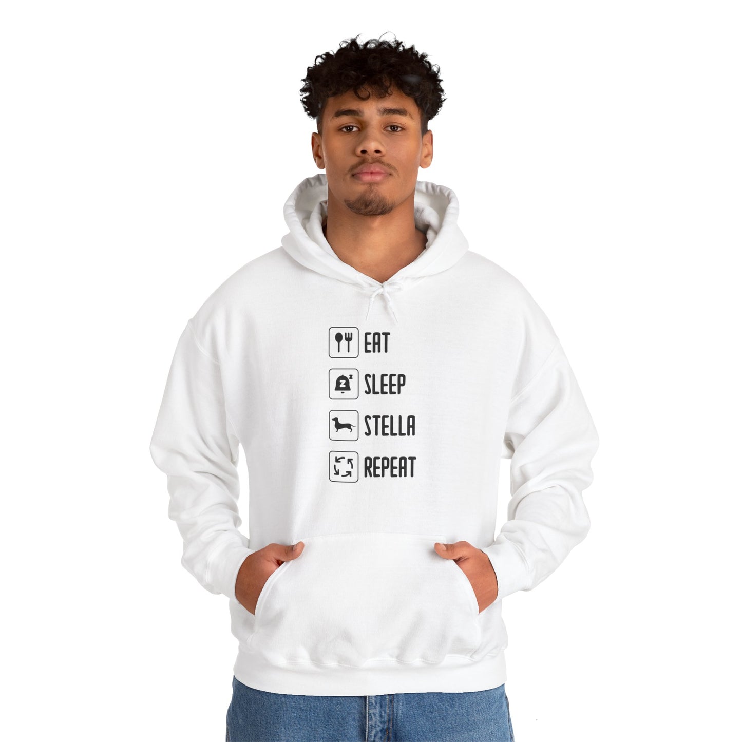 Sudadera con capucha personalizada con nombre de perro salchicha - Sudadera con capucha unisex