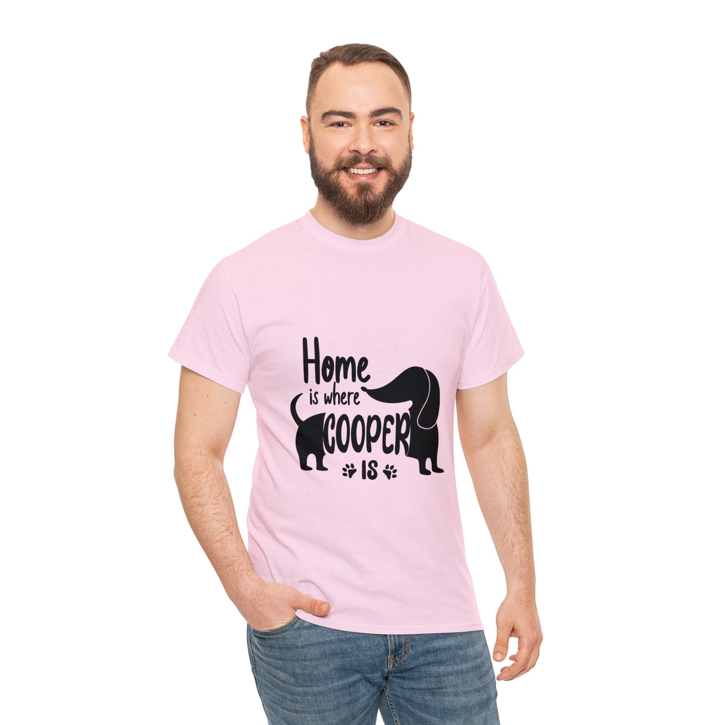 Camiseta personalizada con nombre de perro salchicha