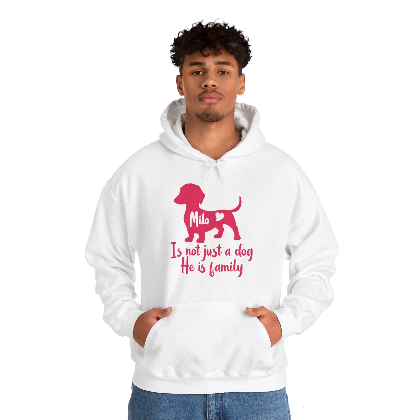 Sudadera con capucha personalizada con nombre de perro salchicha - Sudadera con capucha unisex