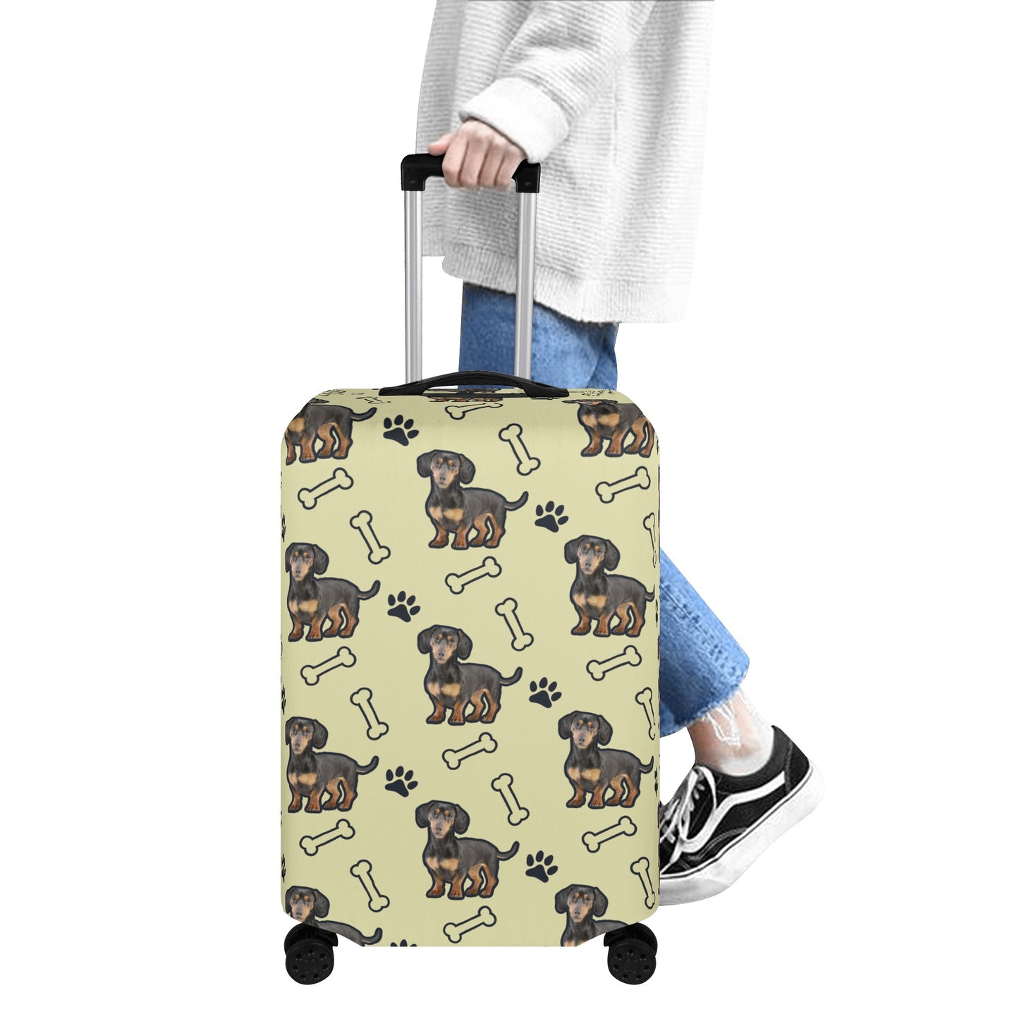 Funda de equipaje personalizada con imagen de Dachshund