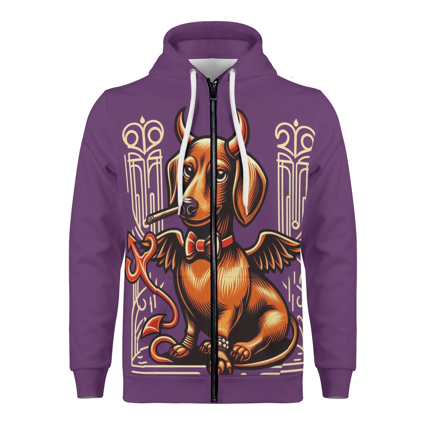 Duke - Sudadera con capucha y cremallera con estampado integral