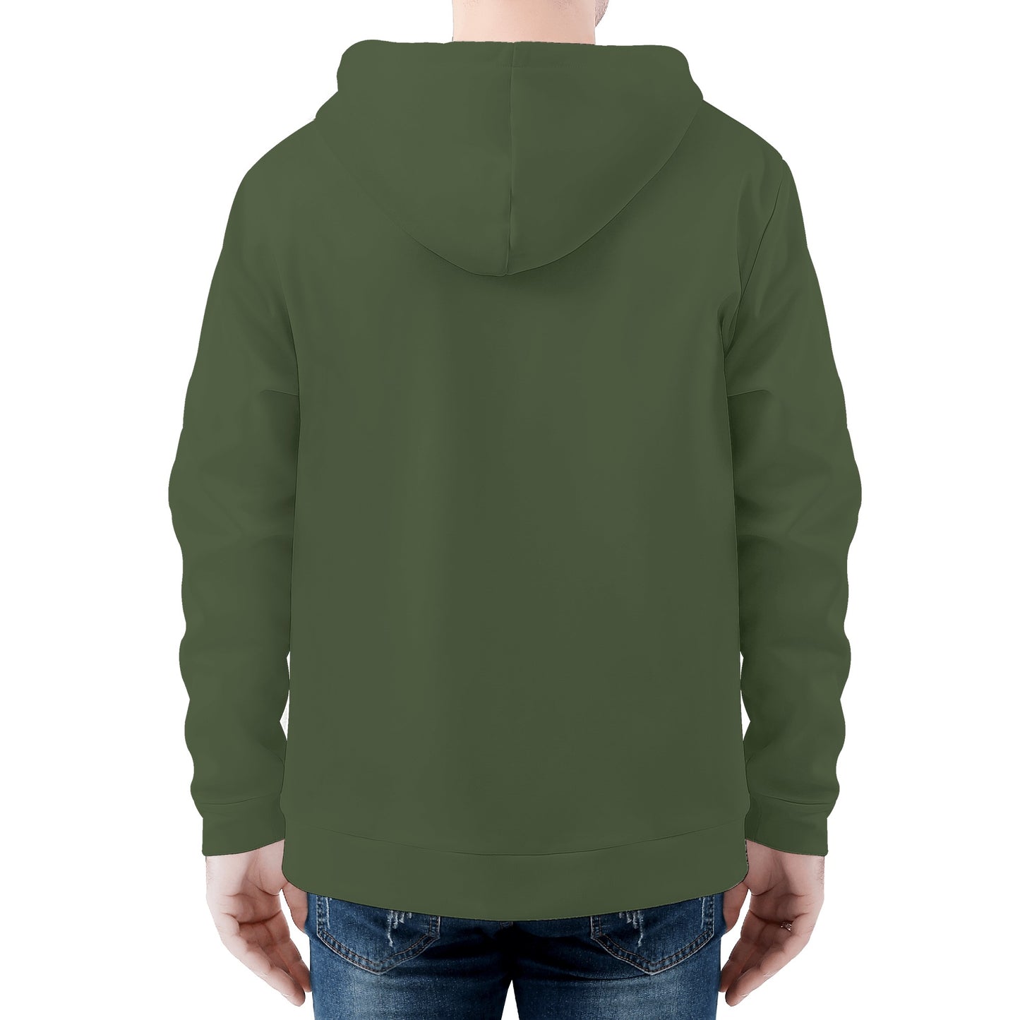 King - Sudadera con capucha y cremallera con estampado integral