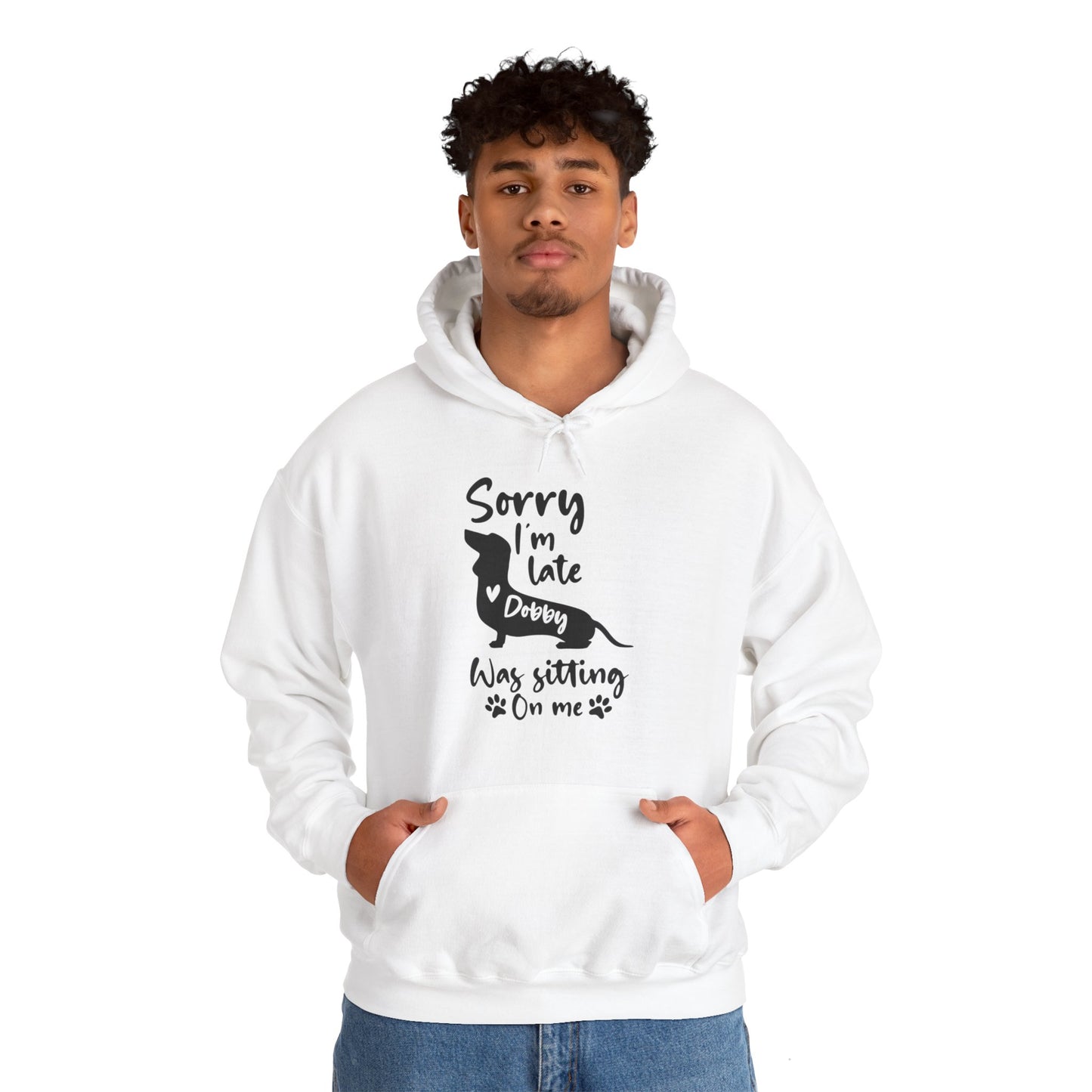 Sudadera con capucha personalizada con nombre de perro salchicha - Sudadera con capucha unisex