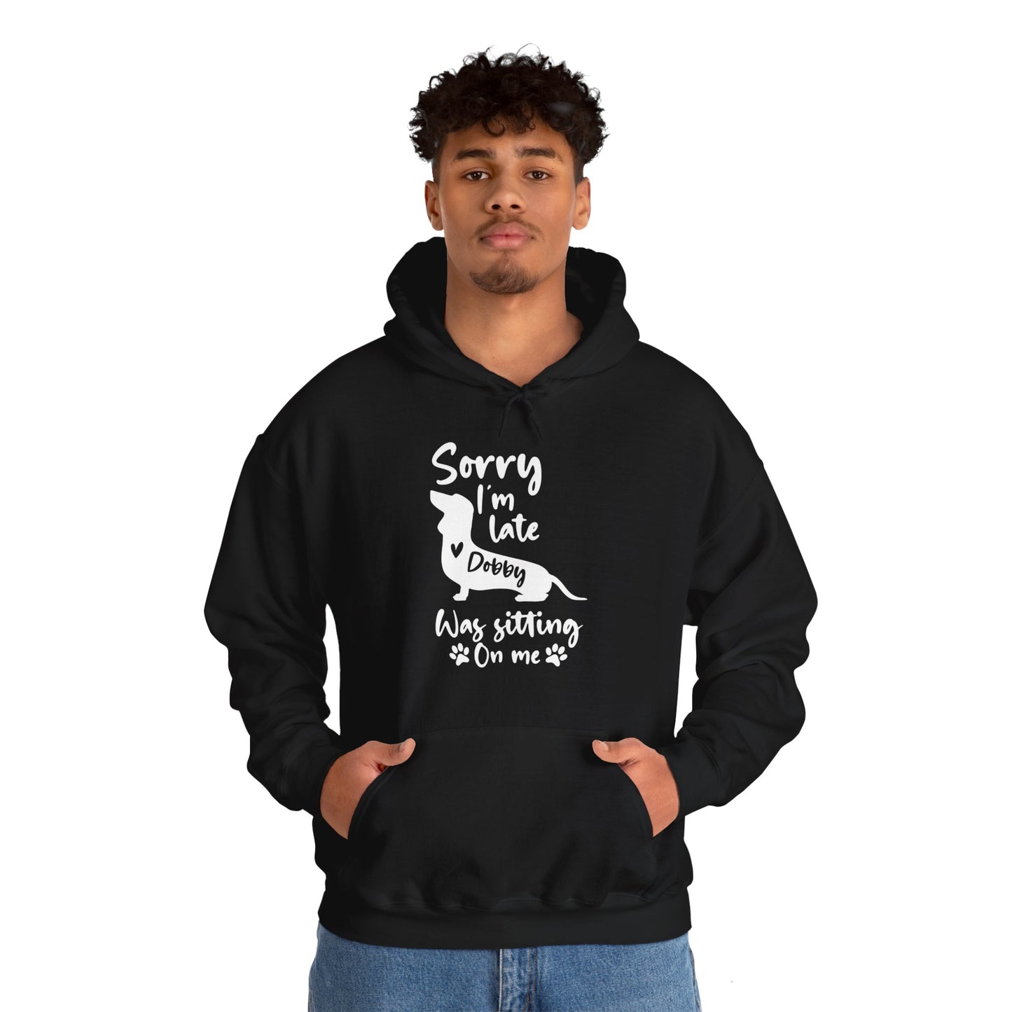 Sudadera con capucha personalizada con nombre de perro salchicha - Sudadera con capucha unisex