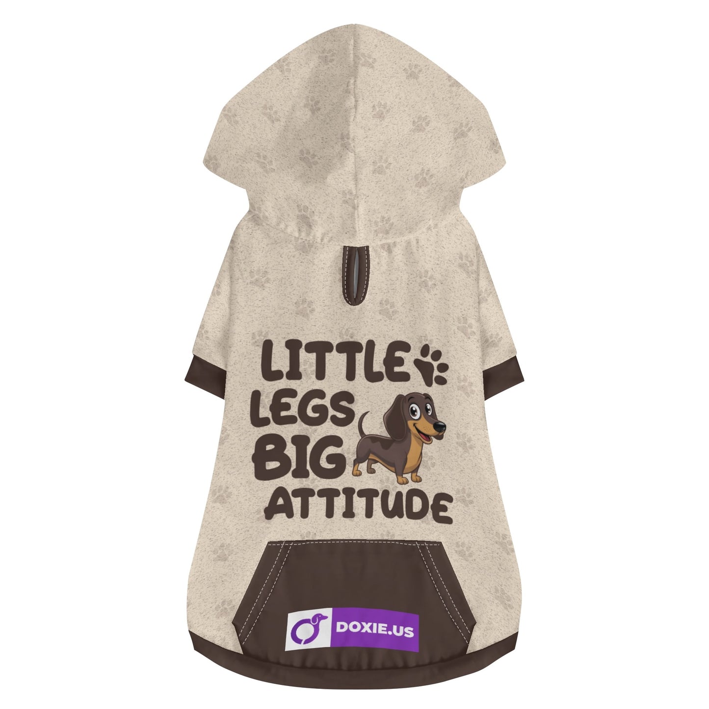 LITTLE LEGS, BIG ATTITUDE - Hoodies for Dachshunds