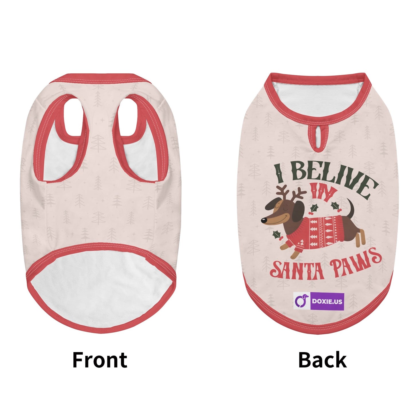 I belive in santa paws - Shirt for Dachshunds