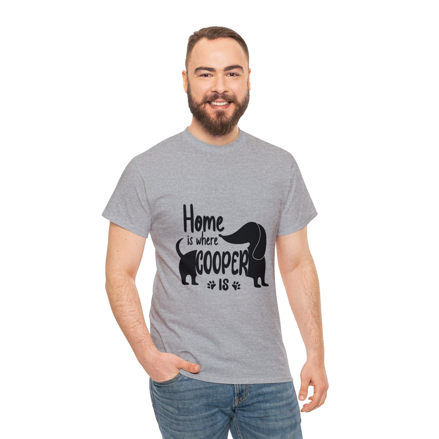 Camiseta personalizada con nombre de perro salchicha