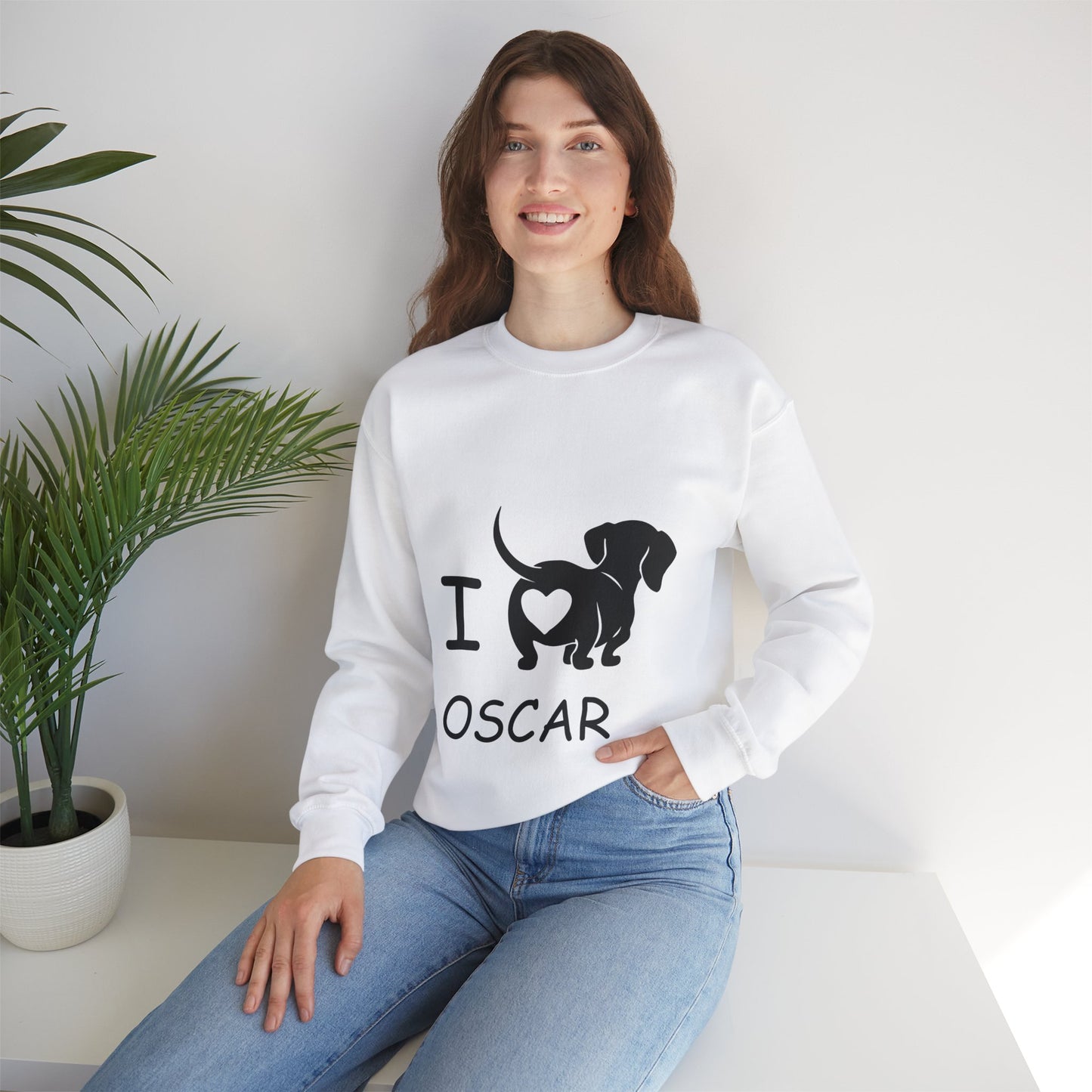 Sudadera personalizada con nombre de perro salchicha - Sudadera unisex