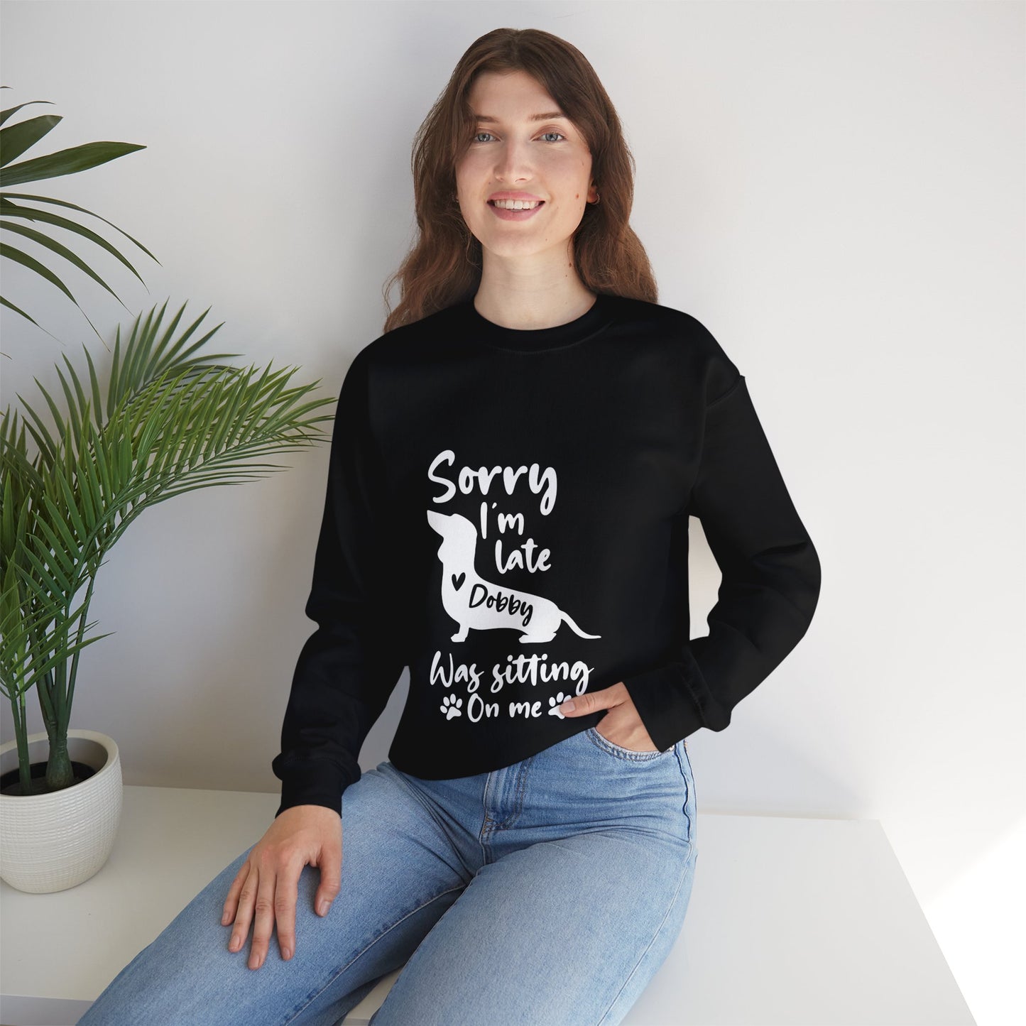 Sudadera personalizada con nombre de perro salchicha - Sudadera unisex