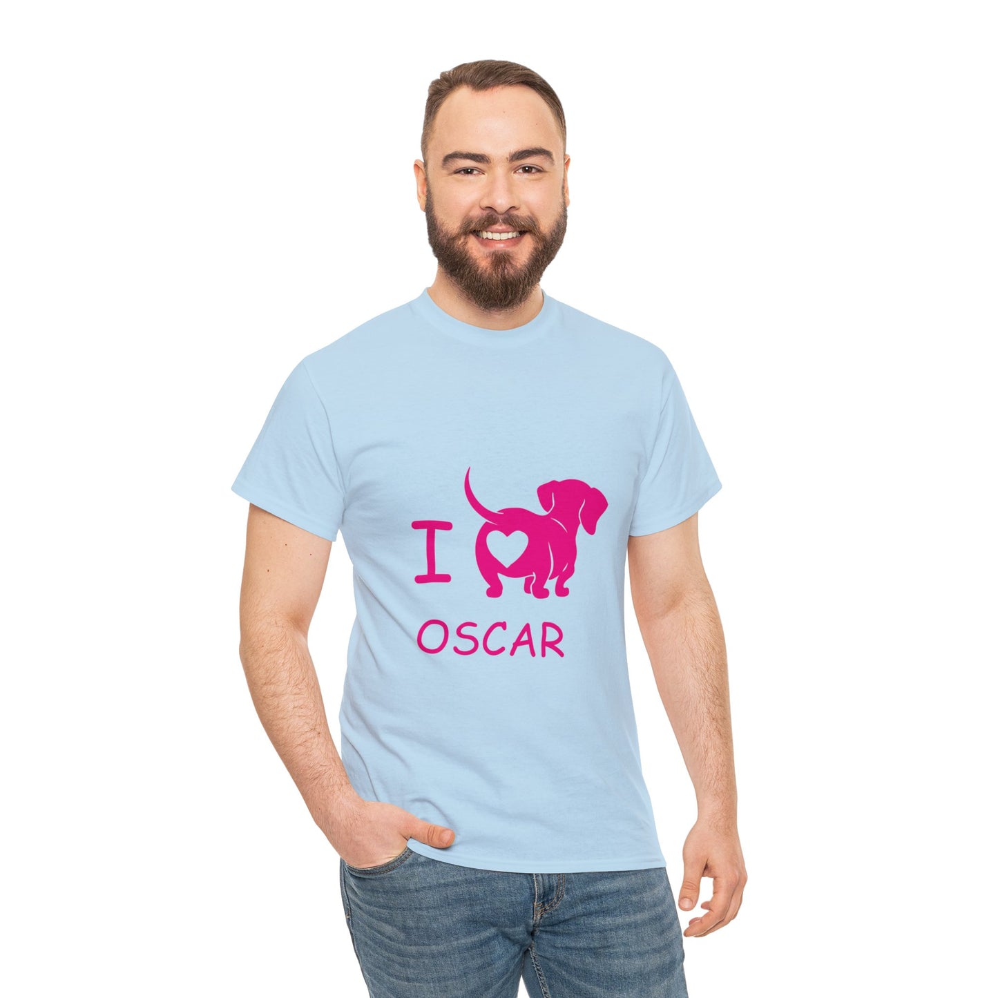 I love my doxie - Camiseta personalizada con nombre de perro salchicha