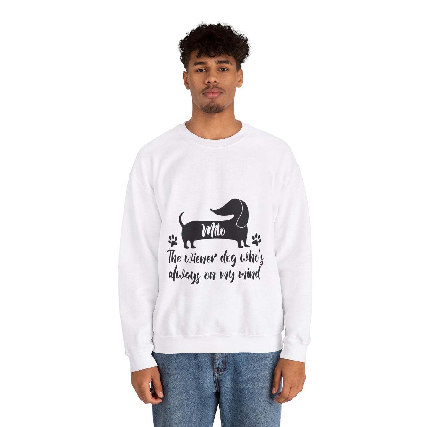 Sudadera personalizada con nombre de perro salchicha - Sudadera unisex