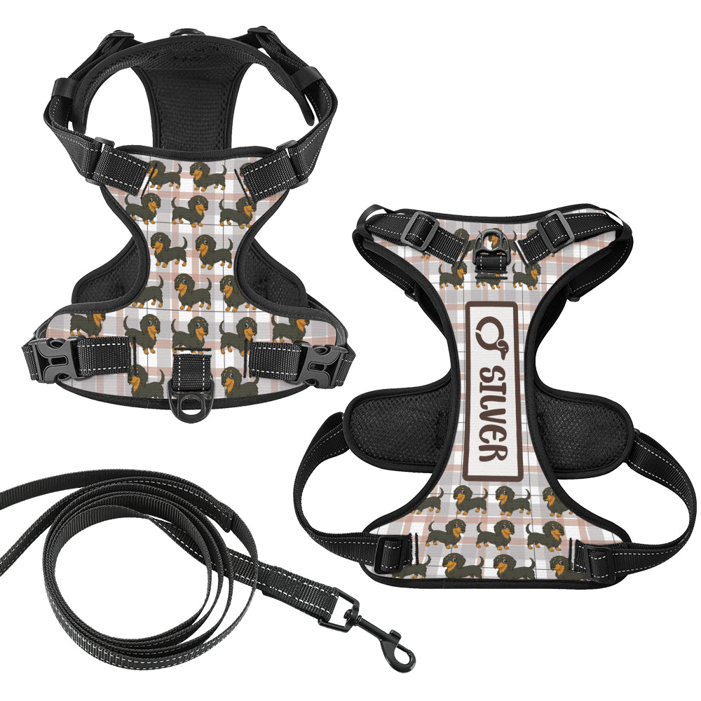 Thistle - Personalized No-Pull Dachshund Dog Harness