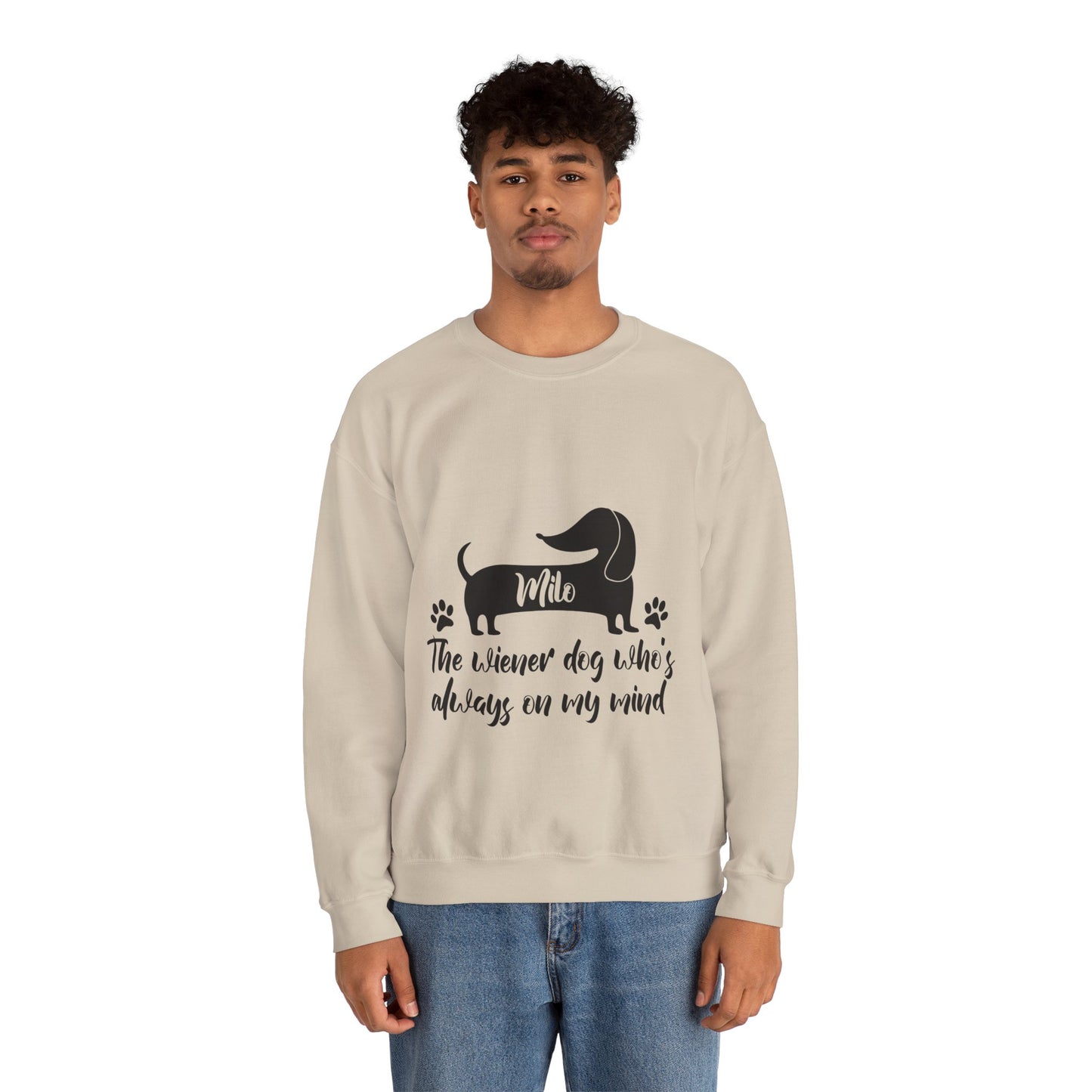 Sudadera personalizada con nombre de perro salchicha - Sudadera unisex