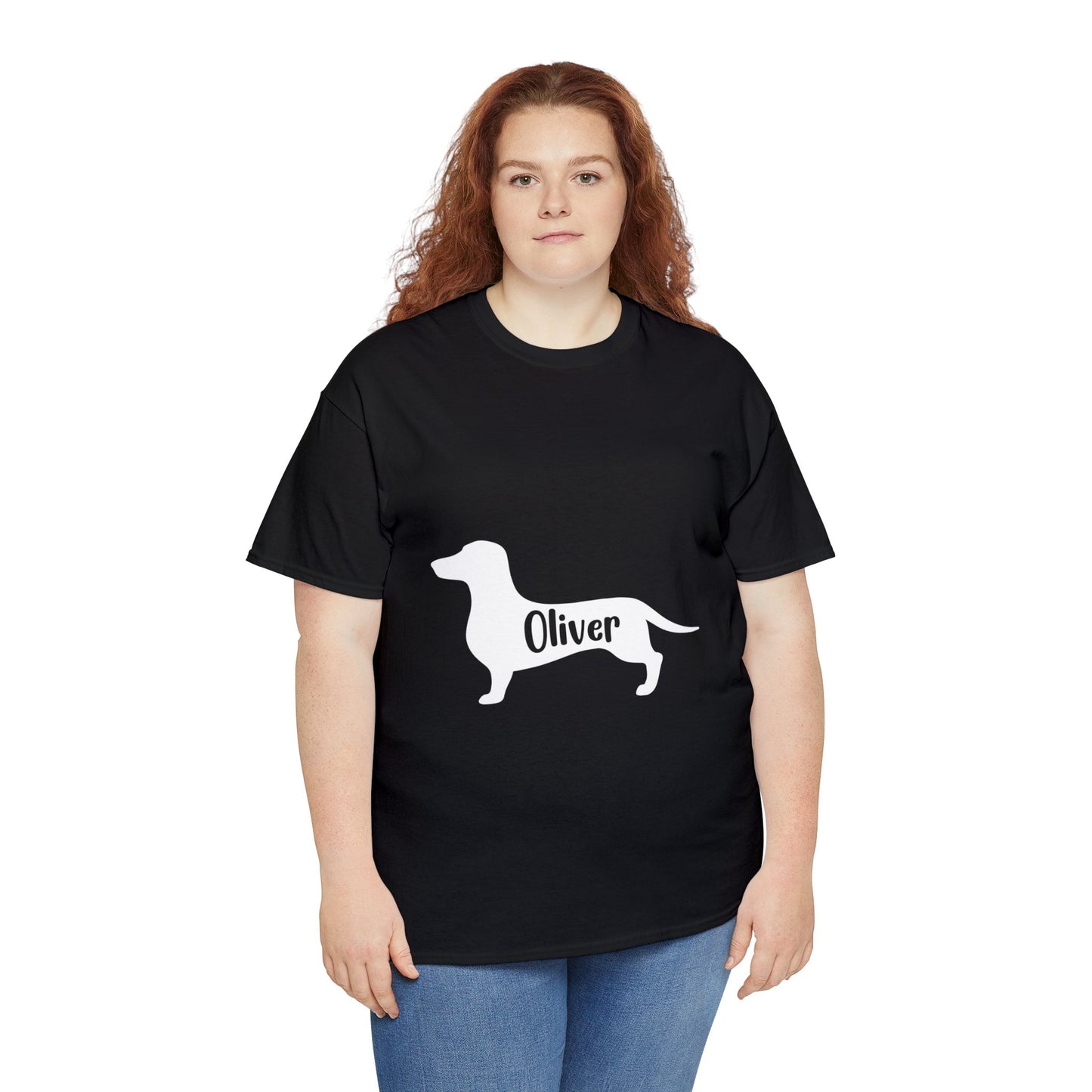 Camiseta personalizada con Nombre de Perro Salchicha - Camiseta para Nombre de Perro Salchicha