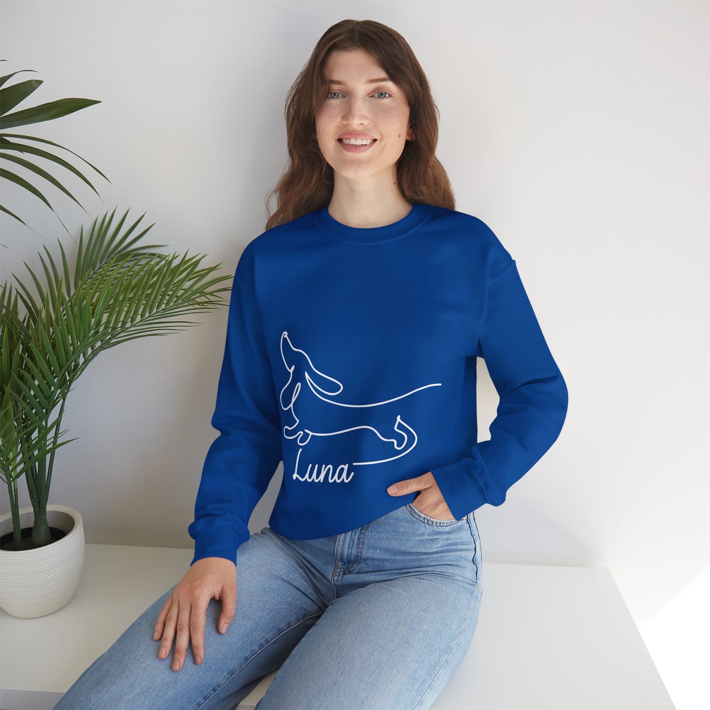 Sudadera personalizada con nombre dachshund - Sudadera unisex para amantes de Dachshund