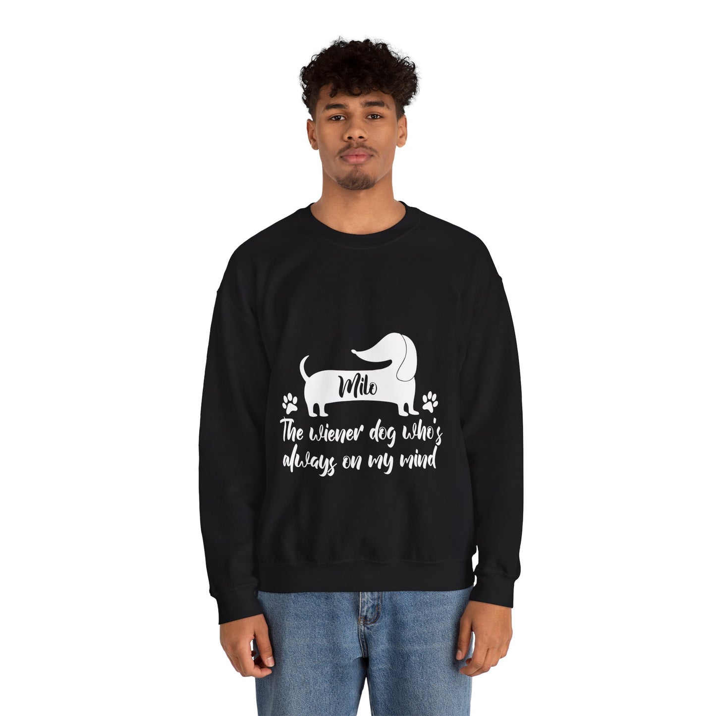 Sudadera personalizada con nombre de perro salchicha - Sudadera unisex