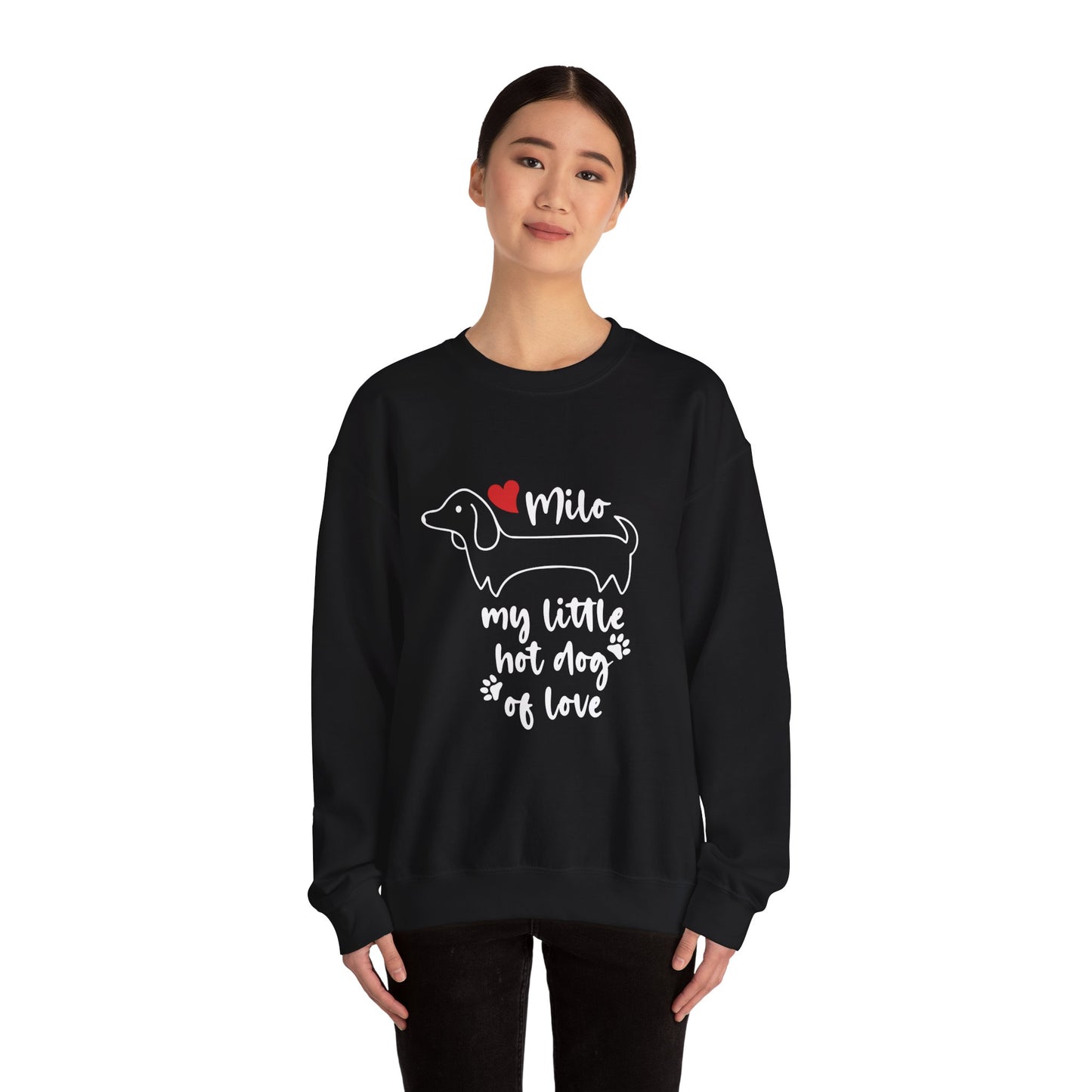 Sudadera personalizada con nombre de perro salchicha - Sudadera unisex