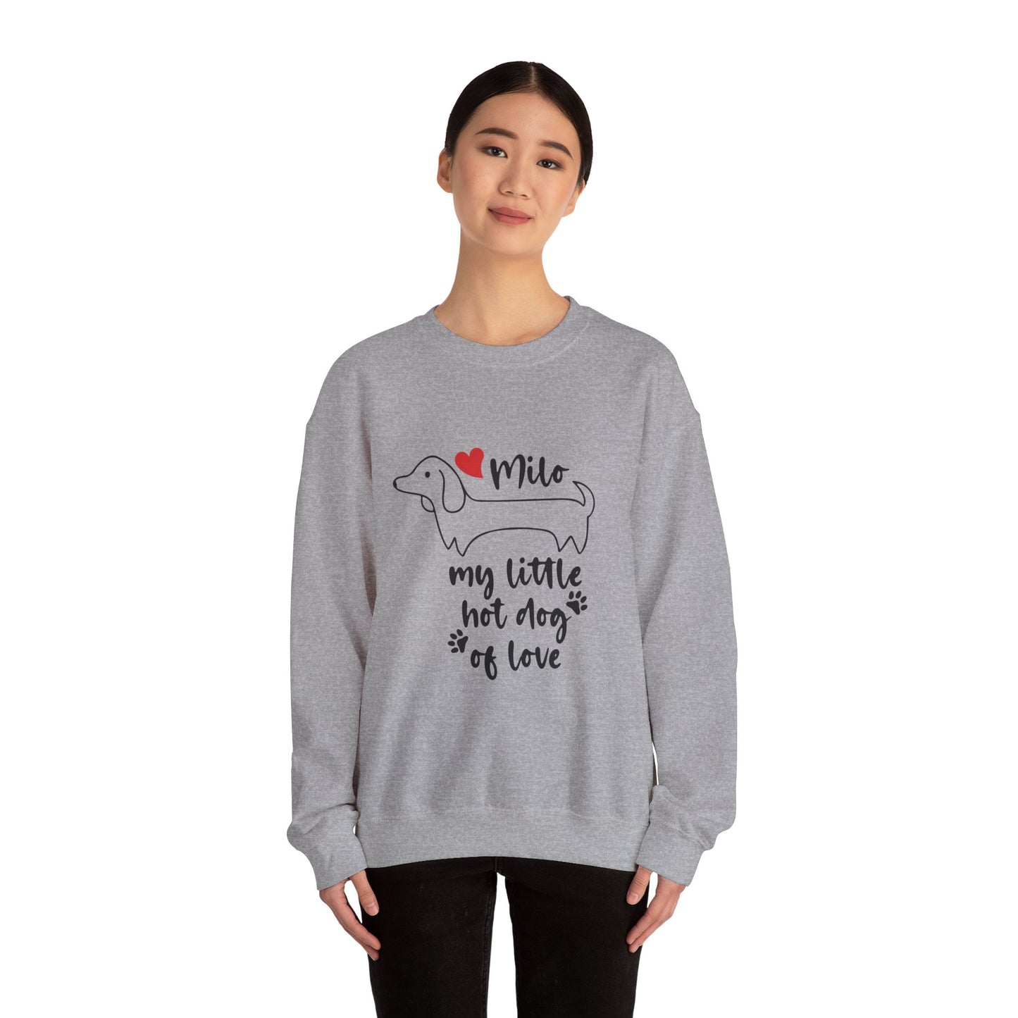 Sudadera personalizada con nombre de perro salchicha - Sudadera unisex