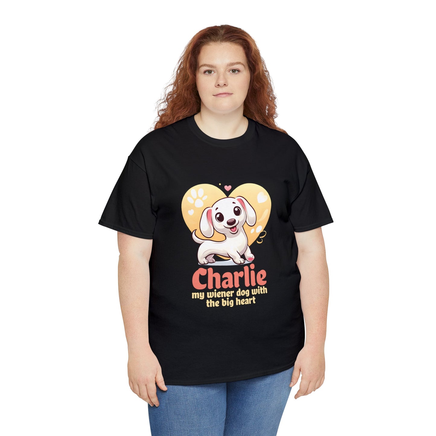 Camiseta personalizada con nombre de perro salchicha