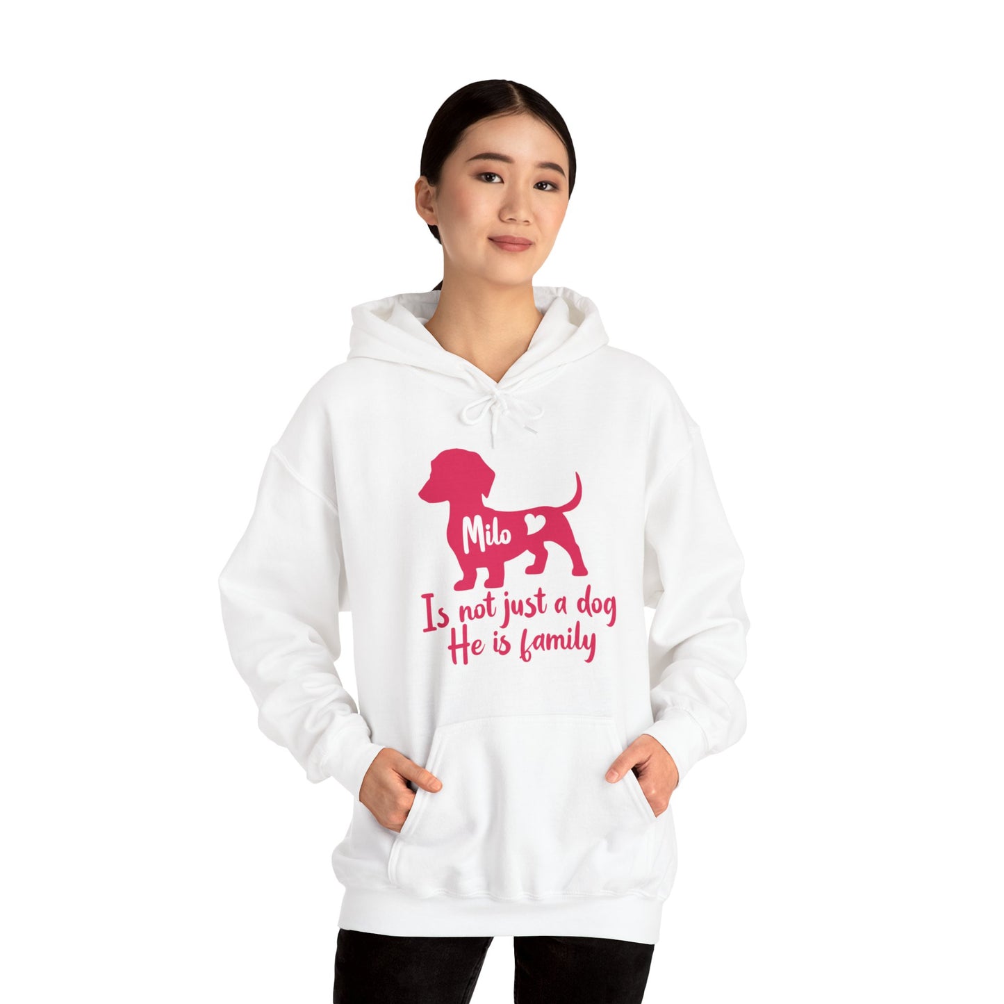 Sudadera con capucha personalizada con nombre de perro salchicha - Sudadera con capucha unisex