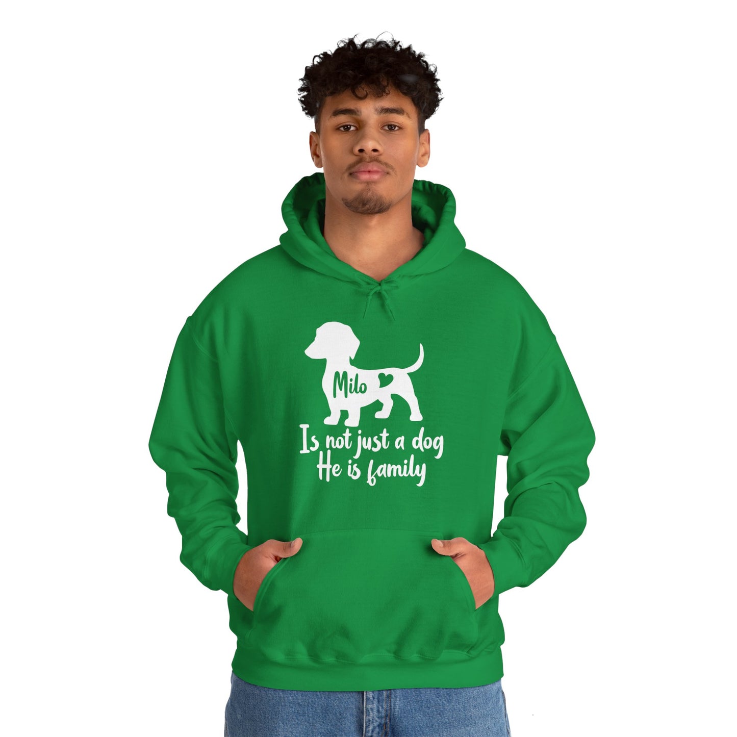 Sudadera con capucha personalizada con nombre de perro salchicha - Sudadera con capucha unisex