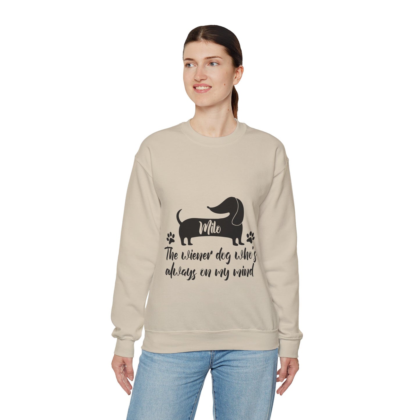 Sudadera personalizada con nombre de perro salchicha - Sudadera unisex