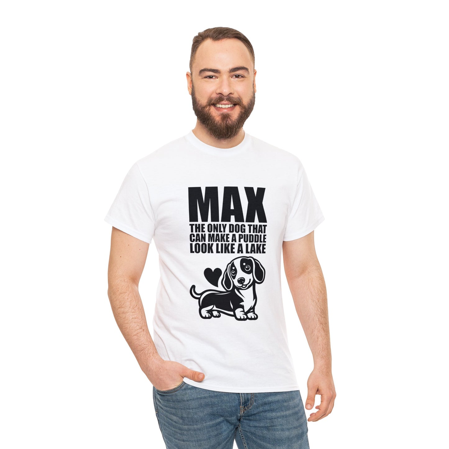 Camiseta personalizada con nombre de perro salchicha