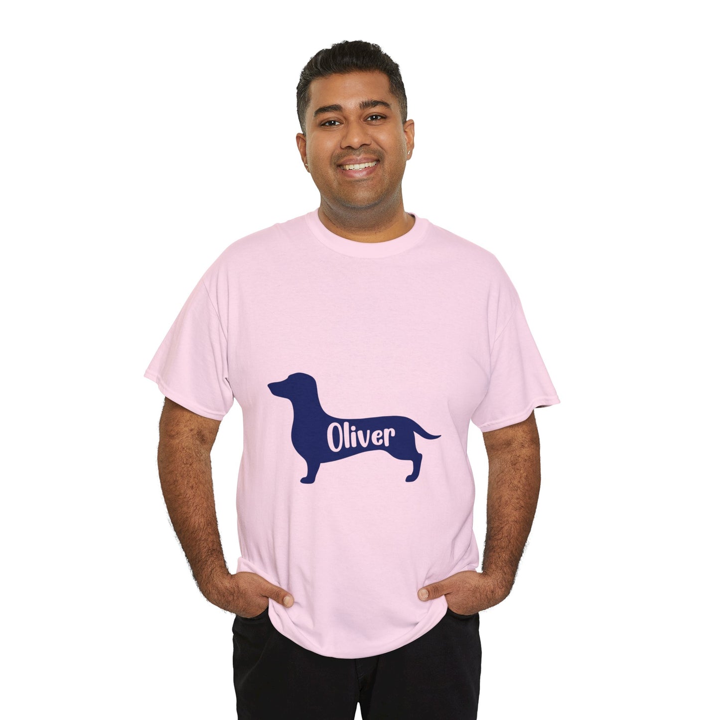 Camiseta personalizada con Nombre de Perro Salchicha - Camiseta para Nombre de Perro Salchicha