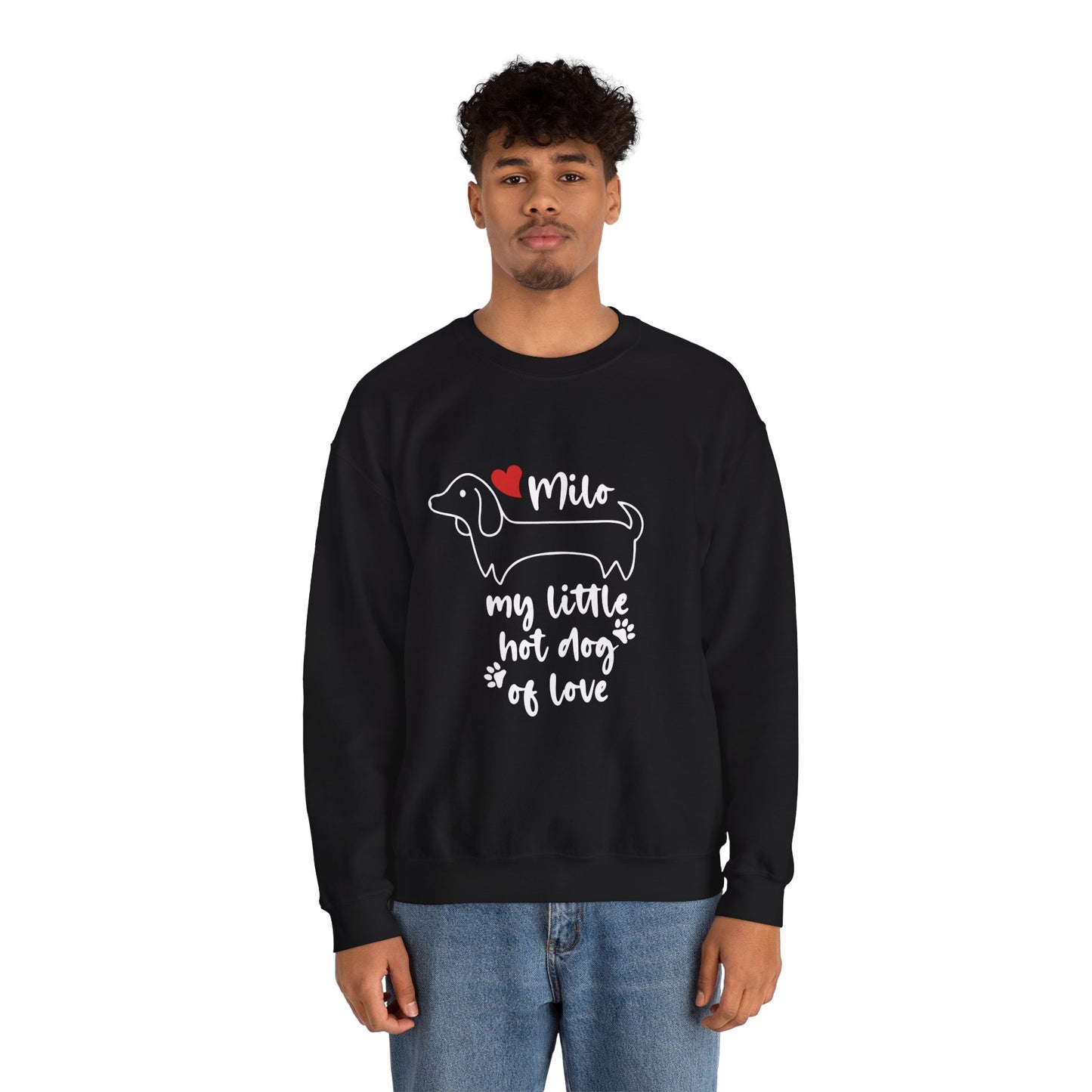 Sudadera personalizada con nombre de perro salchicha - Sudadera unisex