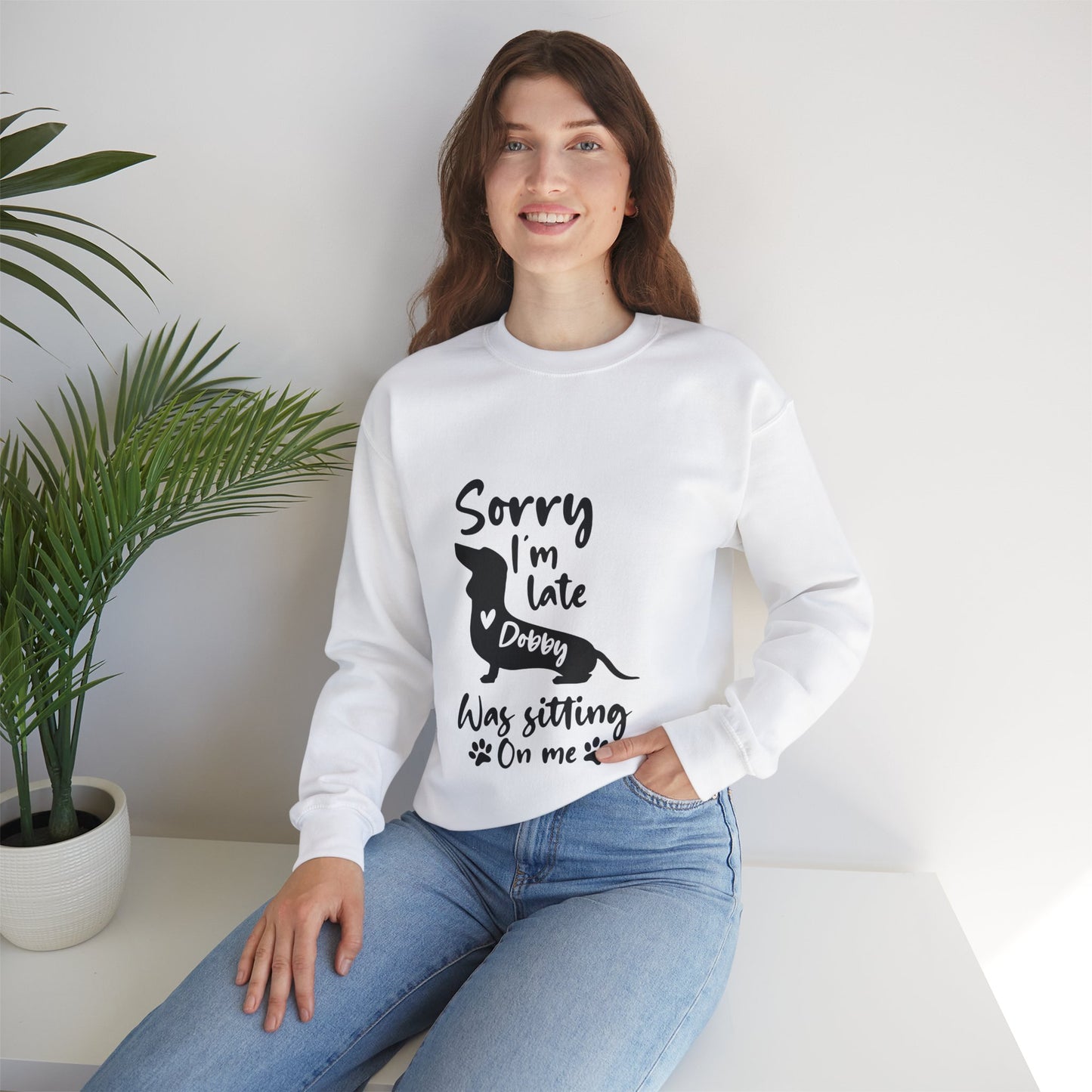 Sudadera personalizada con nombre de perro salchicha - Sudadera unisex