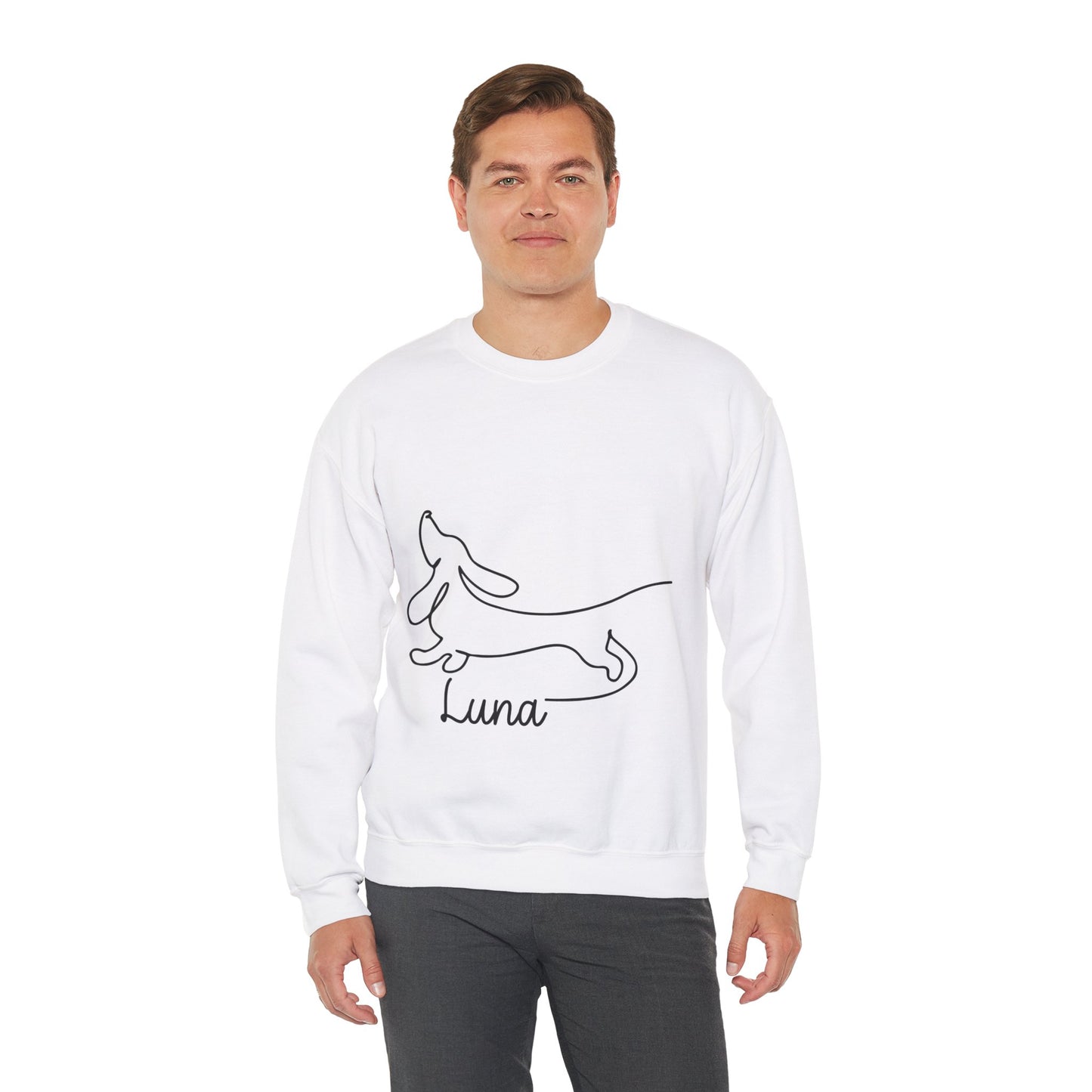 Sudadera personalizada con nombre dachshund - Sudadera unisex para amantes de Dachshund
