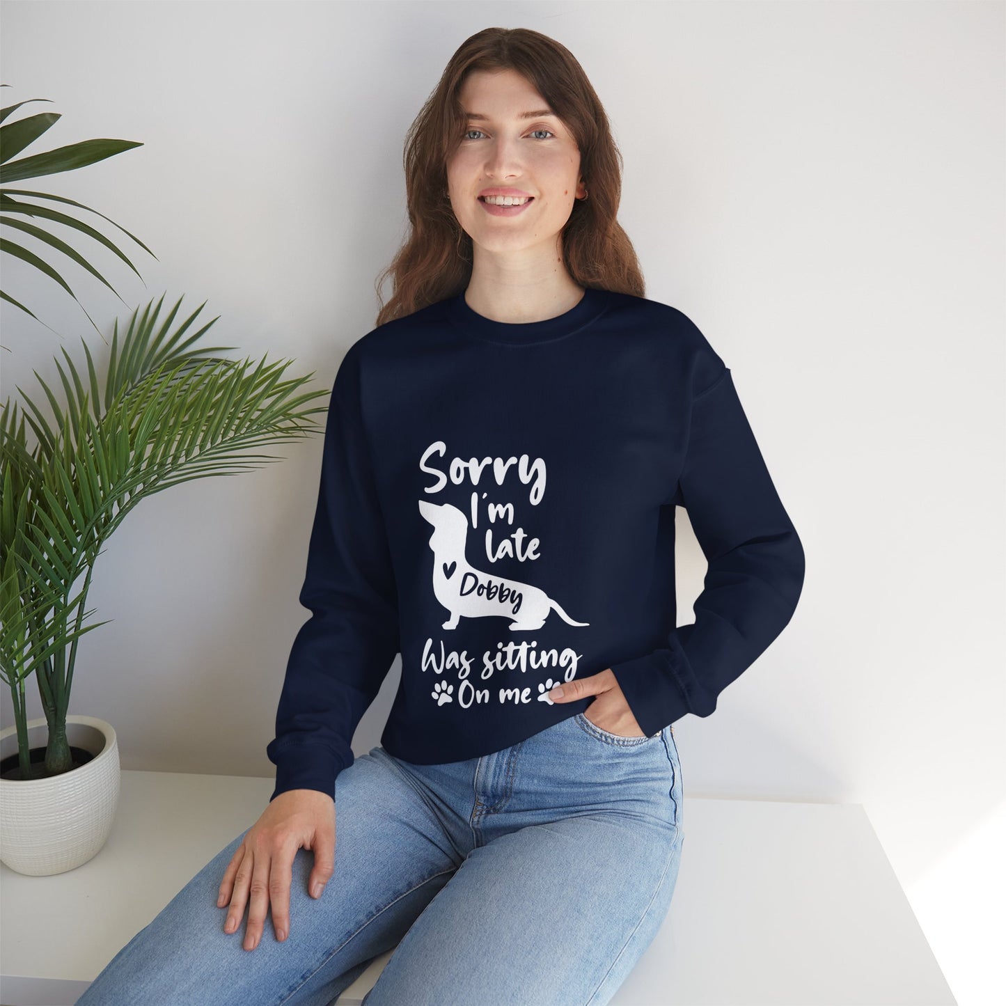 Sudadera personalizada con nombre de perro salchicha - Sudadera unisex