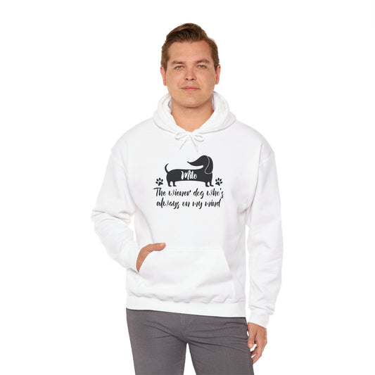 Sudadera con capucha personalizada con nombre de perro salchicha - Sudadera con capucha unisex