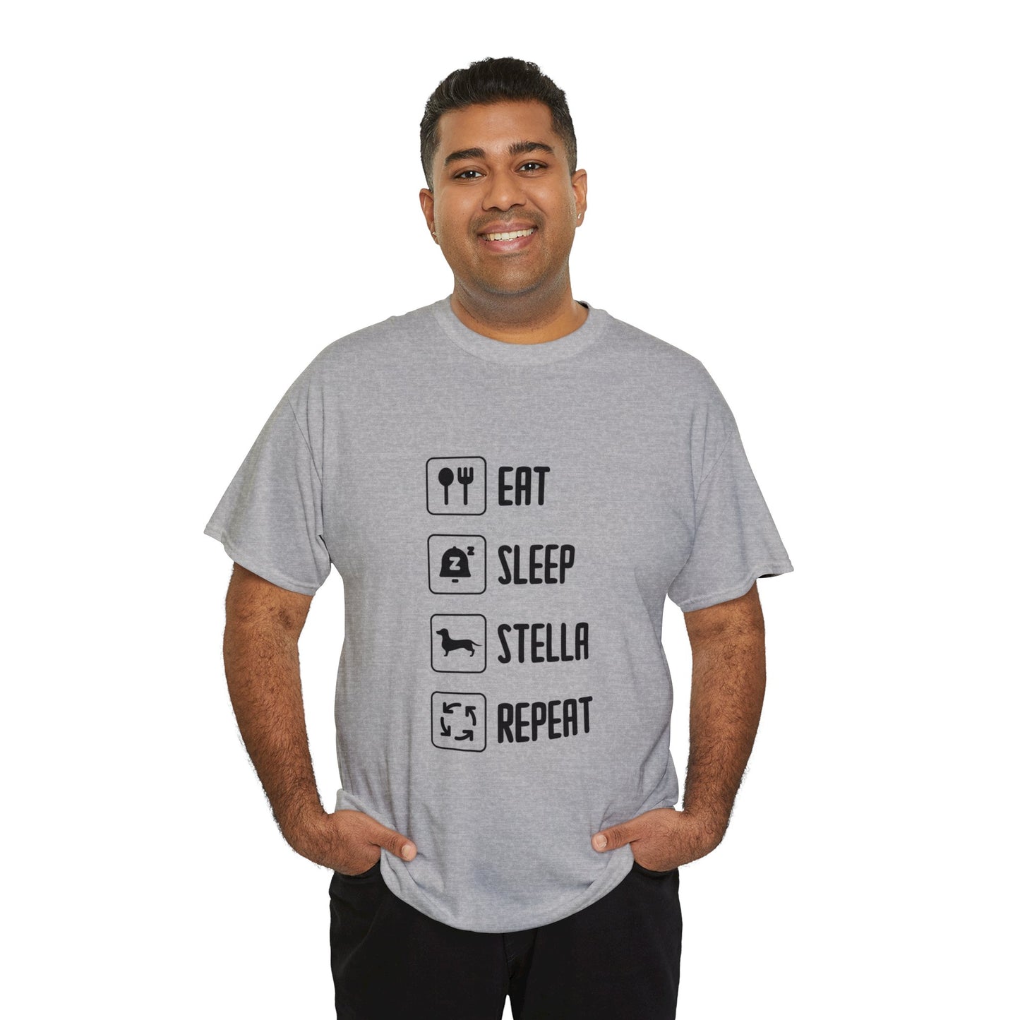 Camiseta personalizada con nombre de perro salchicha