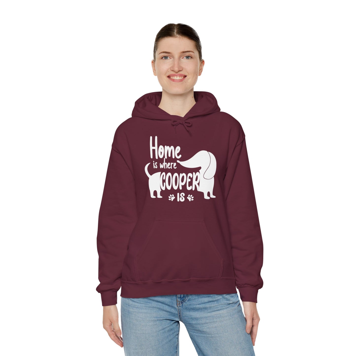 Sudadera con capucha personalizada con nombre de perro salchicha - Sudadera con capucha unisex
