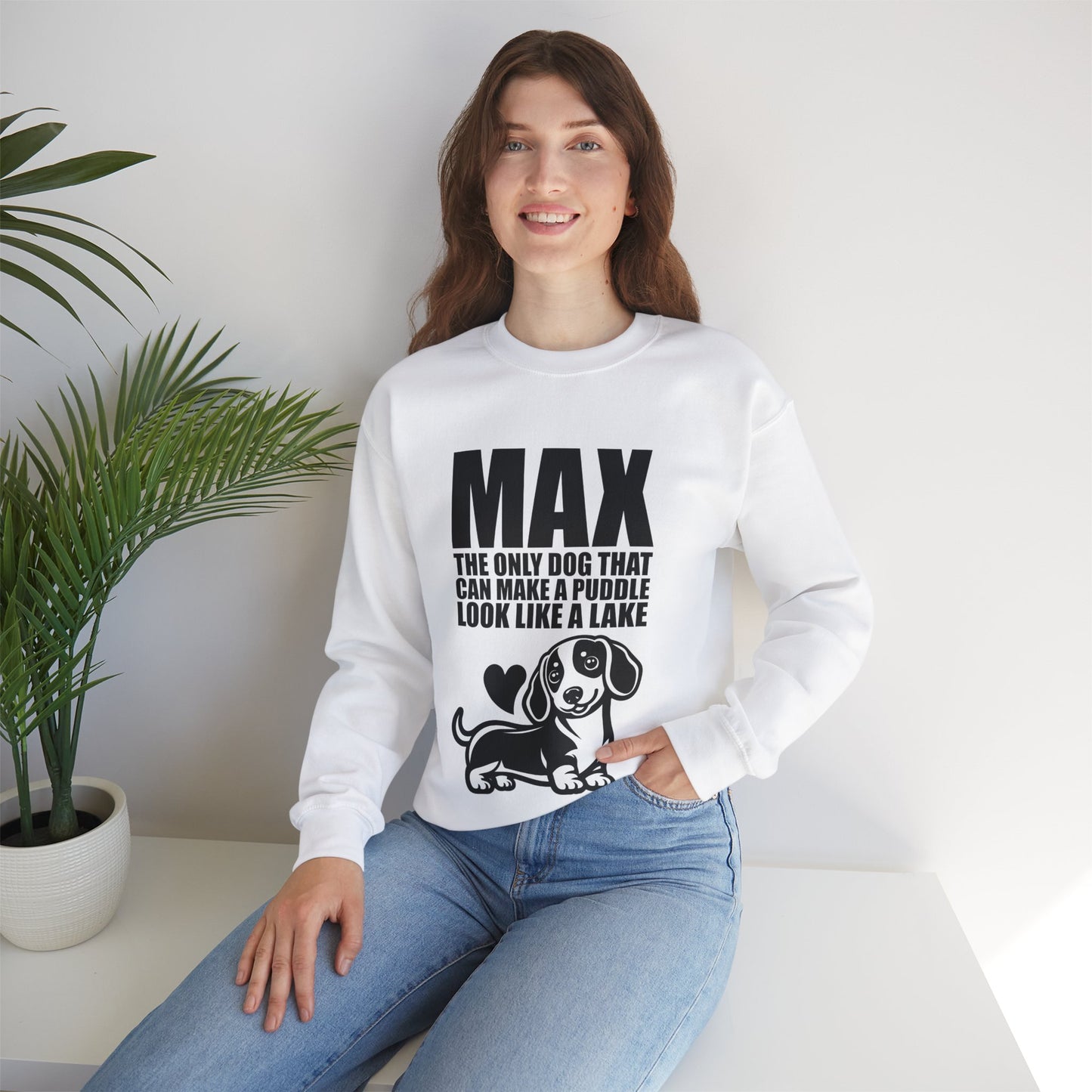 Sudadera personalizada con nombre de perro salchicha - Sudadera unisex