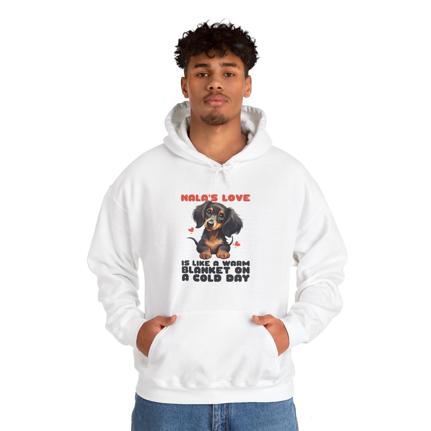 Sudadera con capucha personalizada con nombre de perro salchicha - Sudadera con capucha unisex